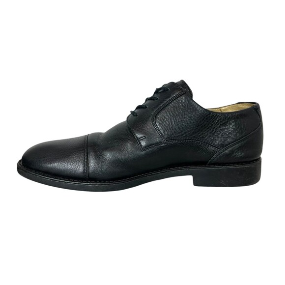 Belvedere Men\'s Black Soft Leather Duke Cap Toe Oxfords Size 10D Office Church main image 4